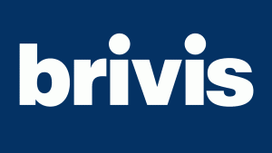 Brivis Logo with white and Blue Background
